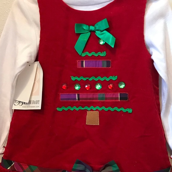 Bonnie Baby Christmas Dress - Picture 2 of 3